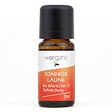 NeoOrganic® Bio Duftmischung - Sonnige Laune aus 100% naturreinen ätherischen Ölen - mit Limette-, Zitrone- und Orangenöl - 10ml