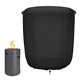 Feuerstelle für den Außenbereich – Deckel für Terrasse, rund, Feuersäule | Terrasse, rund, gusseiserne Oberfläche, Schutz für Cha