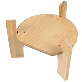 BESPORTBLE Getränkespenderständer aus Holz Stabiler Holzsockel Vielseitiger Getränkeständer für Wasserkrüge Teekannen und Pflanzgefäße Kippsicher für Innenbereich