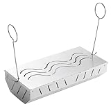 Smoker Box - Grill Smoker Box | Edelstahl BBQ Smoker Box, Holzkohlegrill Zubehör mit Deckel, Holzkohlehalter für Outdoor-Grill, Arbeiten mit Holzchips und Smoked BBQ Flavor