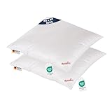 PARADIES Softy extra Kopfkissen Set (2 Stück) - 80x80cm, Aloe Vera Bezug, Waschbar 60°C, Variable Füllung, Allergikergeeignet, Made in Germany - Kuschelweich