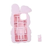 KOCKSHION Kawaii Kaninchen Schleifen Handyhülle aus Silikon Weiche Bequeme Schutzhülle für Niedliches Design mit Fallschutz für Teenager