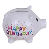 Sparschwein 'Happy Birthday', ca. 8,8 cm,