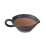 XTJS56QB Gewürzmühle Vintage Mörser und Stößel, Keramik-Mörser und Stößel-Set, Gewürz- und Kräutermühle, Küchen-Misch- und Mahlschüssel, Pillenzerkleinerer Kräuterschale(Bruin)