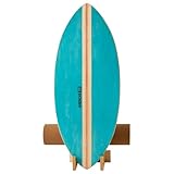 XCMAN Surf Balance Board Trainer mit Rolle, Halbkugel und Balance Ball,Surf Balance Board Stabilitätstrainer,Für Erwachsene und Kinder, Balance-Board zum Surfen, Snowboarden, Hockey, Yoga-Training