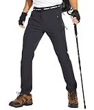 NATUVENIX Wanderhose Herren, Leichte Outdoor Hosen für Herren Wasserabweisend Trekkinghose Schnell Trocknende Reisenhose Männer Stretch Arbeitshose