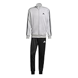 adidas Herren 3 STRIPES FRENCH TERRY TRACKSUITS, medium grey heather/mgh solid grey, XXL