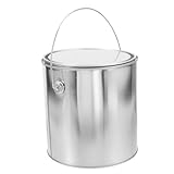 Homoyoyo Farbeimer Eimer mit Deckel Kunst groß versiegelbar handhaben behälter Lackiereimer Pigmenteimer Farbdose mit Griff Farbaufbewahrungshalter Farbaufbewahrungseimer Weißblech