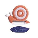 Schnecke Keramik Gemüseschäler Tragbarer Obstschäler Kartoffelschäler Gemüse Spargelschäler Zirkonia Keramikschneider Rutschfester Griff für Picknick Camping Zuhause Küche (Orange)