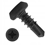 Selbstbohrende Schrauben Typ TEX Profilverbindungsschrauben Metall-Metall Schwarz Profilverbindungsschrauben Trapezkopf PH (3,9 x 11 mm - 200 St.)