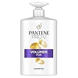 Pantene Pro-V Volumen Pur Shampoo 100ml Pumpspender für Feines, Plattes Haar. Reinigt Sanft. Schützt die Haarbindungen. Ohne Silikone, Mineralöle und Farbstoffe. Active Nutri-Plex Technologie