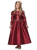 California Costumes Renaissance-Prinzessin, Kinderkostüm, groß, Burgunderrot