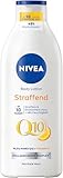 NIVEA Q10 Body Lotion Straffende, Lotion für straffere Haut & verbesserte Elastizität in 10 Tagen, Körpercreme mit 99,5% purem Q10, Vitamin C & angenehmen Orangenduft (400 ml)