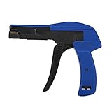 QWORK® Kabelbinderzange Spannwerkzeug 2.2-4.8 mm mit einstellbarer Spannkraft zum Befestigen und Schneiden von Nylon Kabelbindern