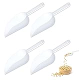 4 Stück Eisschaufel, Kunststoff Abwiegeschaufel Haushalts Mehlschaufel für Küchen, Bars, Buffets, Partys, Getreide, Futterschaufel Abfüllschaufel für Küche, Bar, Buffet, Party, Garten, Vielseitig