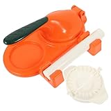 DECOMELODY Manuelle Dumpling Skin Maker Teigtaschenpresse mit Griff Praktisches Küchenwerkzeug für Einfache Herstellung von Teigtaschen Knödelform drucker Handbetrieben und Zufällige Farbe