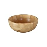 pandoo Bambus Schüsseln | Obstschale, Bambus Schüssel, Schüssel Set, Salatschüssel Bambus Geschirr | Obstkorb, Holzschale, Bowl Deko Schalen | (Ø 20 cm)