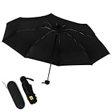 Yoodriy Mini Regenschirm mit Etui, Kleiner Kompakter Reise-Taschenschirm, Faltbarer Leichtgewicht UV-Regenschirm mit Sonnenschutz, Tragbarer Schirm für Damen, Mädchen und Handtasche