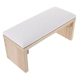 Ipetboom 1 Stück Maniküre-Werkzeug Maniküre-Hand Nägel Nagelkissen Maniküre-Kissen ausruhen Handauflage handgelenkstütze Nagelkunstwerkzeug Nagelkunstkissen Nail Art Handstütze Leder Weiß