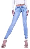 Damen Röhrenjeans Hosen Hüftjeans Jeans blau Damenjeans Damen-Hose-n Jeans-Hose-n Röhre-n Hüft-Hose-n Niedrige-r Leib-Höhe Bund Stretchjeans Stretch-Hose-n Denim Skinny dunkel-blau-e Gr Größe S 36