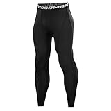 Towintec Herren Kompressionshose Lang Atmungsaktiv Laufhosen Funktionsunterhose Fitness Athletisches Radfahren Strumpfhose Trainingshose Baselayer Sporthose Grundschicht für Männer Gym Joggen