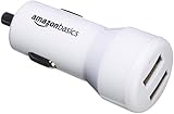 Amazon Basics 30W USB Car Charger, 1 USB-C (18W) Cable with Power Delivery and USB-A (12W) Port - Black