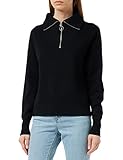 VERO MODA Damen Vmsaba Stripe Highneck Blouse Ga Noos Pullover, Schwarz, M EU