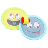 SOIMISS Interaktives Klettball Wurfspiel mit Paddles Ball für Hand Auge koordination Outdoor für Drinnen und Draußen als Lern Bewegungsspielzeug