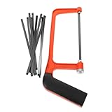 Tofficu 1 Satz Mini-Säge winzig klein Basteln Holzbearbeitung Schneiden Sägebogen für Holz Professionelles Holzbauwerkzeug Werkzeug zur Holzherstellung Metall Orange