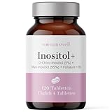 Inositol Kapseln (120 Stück) aus 5% D-Chiro-Inositol (DCI) und 95% Myo-Inositol – mit hochdosierten Inositol inkl. 1,4mg Vitamin B6 und Vitamin B9 (200μg Folsäure)