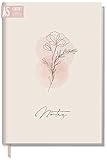 Häfft Notizbuch A5 liniert [Dainty Flower] von Trendstuff by 124 Seiten, 62 Blatt | ideal als Tagebuch, Bullet Journal, Ideenbuch, Schreibheft | nachhaltig & klimafreundlich