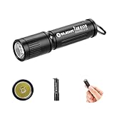 OLIGHT I3E EOS Mini LED Taschenlampe Schlüsselanhänger 90 Lumen und 44m Reichweite, kleine Taschenlampe Schlüsselbund Handlampe Wasserdicht IPX8, AAA Batterie, für Camping, Wandern