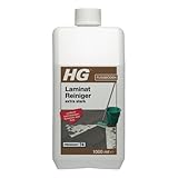 HG Laminat, Vinyl und PVC Reiniger extra stark, entfernt mühelos hartnäckigen Schmutz und Fett von Laminat-, Vinyl- und PVC-Böden aller Art - 1 Liter