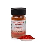 FRISAFRAN | Cayenne Pfeffer gemahlen BIO 40g | Cayenne Pulver | Chilipulver | Reiner Cayennepfeffer | Cayennepfefferpulver | Intensiver Geschmack | ohne Zusätze | natürlich | Ideal zum Würzen