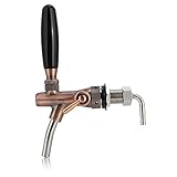 Bierzapfhahn Einstellbare G5/8 Gewinde Bierhahn Chrome Fassbierhahn, Einstellbarer Bier Zapfhahn für Hause Bar Restaurants((Vintage -Kupfer)