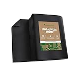 GardenGloss 30m2 Unkrautvlies Gartenvlies gegen Unkraut – Unkrautfolie Wasserdurchlässig – Reißfestes Unkrautflies 50g/m2 – Hohe UV-Stabilisierung (15m x 2m, gefaltet)