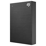 Seagate One Touch 5TB tragbare externe Festplatte, Hardwareverschlüsselung mit Kennwortzugriff, PC, Notebook & Mac, USB 3.0, Schwarz, inkl. 2 Jahre Rescue Service, Modellnr.: STKZ5000400