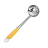 Kochschäumer, groß, Suppenschalensieb, Edelstahl, Suppenlöffel, verbrühungssicher, Küche, Kochen, heißer Auflaufform