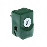 VERSHY 50 Stück Spanndrahthalter Drahthalter mit Schraube, Grün für Maschendrahtzaun