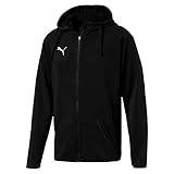 PUMA Herren, LIGA Casuals Hoody Jacket Jacke, Schwarz (Black-White), 52/54 EU