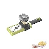 Jenshhch Edelstahl Knoblauchpresse Mit Wippenmechanismus Leicht Zu Reinigen Für Knoblauch Ingwer Nüsse Und Mehr Ideal Für Hobbyköche Profis