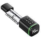 NGTeco Passwort Türschloss, Elektronisches Pin Code Schloss mit App, Passwort, IC-Karte, schlüssel, Geeignet für Türen von 30-90 mm
