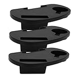 Toyvian 3 Stücke Teiliges Abnehmbarer Getränkehalter für Relaxsessel mit Clipfunktion Ablage für Becher Snacks und Handy Strapazierfähiges Kunststoff Tablett für Gartenliege und