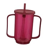 POPETPOP Schnabeltasse für Senioren Auslaufsicherer aus Silikon Ergonomisch Gestalteter Trinkbecher für Bettlägerige Patienten Sichere Fütterhilfe für Ältere Menschen Praktische