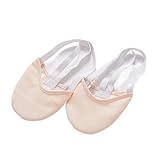 VFIDPSU Rhythmische Gymnastik Zehenschuhe Weiche Halbsocken Gestrickte Ginastica Professioneller Wettkampf Sohlenschutz Elastisch(Light pink,40-41)
