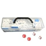 Mahjong-Spiel mit Fliesen, Mahjong für Kinder & Anfänger, Lernspielzeug mit Buchstaben & wissenschaftlichen Elementen für Freunde und Familie