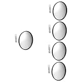 Veemoon 5 Stück Verkehrsspiegel für Außenbereiche Konvexer Sicherheits Antivandalismus Spiegel für Supermärkte Garagen Ecken mit Breitem Leicht Montierbar für Sichtbarkeit