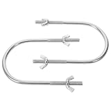 TOGEVAL 2 Stück U Förmiger Heizkörper Rollenhaken aus Robustem Stahl Zubehör für Elektrische Ölradiatoren Stabile Rollenhalterung für Mobilen Heizkörperfuß Einfache Montage Universell