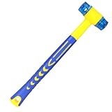 Arcjunys Gummihammer Klein Schonhammer Gummihammer Camping Kunststoffhammer Rubber Mallet Gummi Hammer mit Rutschfest Griff für Leder Holz Schmuck Kunsthandwerk