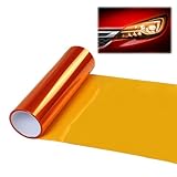 Scheinwerfer Folie Tönungsfolie Aufkleber,Scheinwerfer Folie Orange,Scheinwerfer Tönungsfolie,Rückleuchten Folie Aufkleber,Selbstklebende Scheinwerfer TailLights Tönung Vinyl Film,Auto Folie Orange